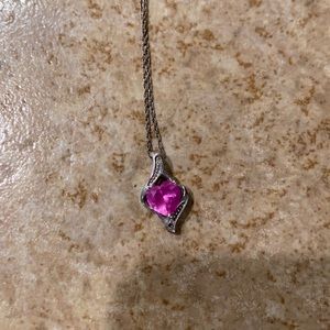 Pink Heart Necklace